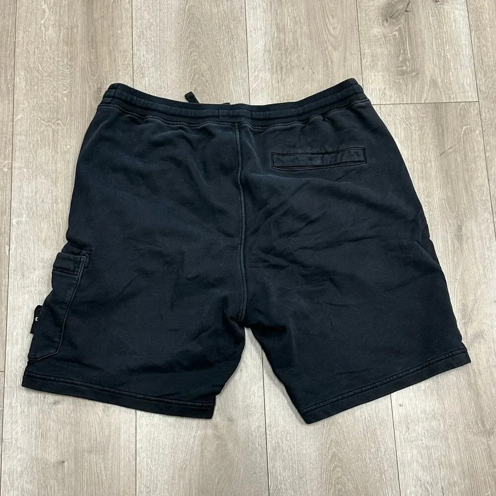 Stone Island Logo Patch Cargo Sweat Shorts Size XXL 2XL B30